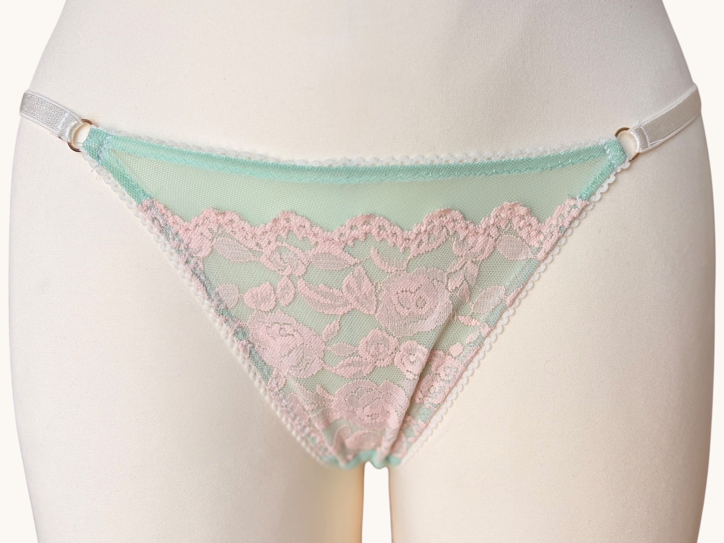 Floral Mint Slip