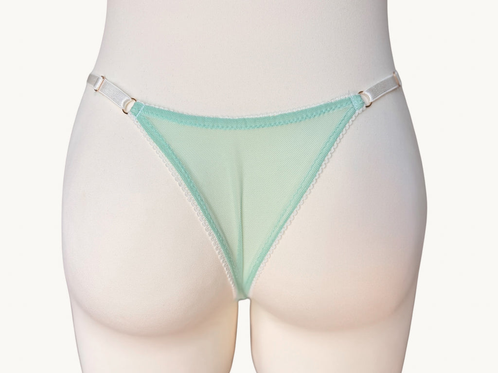 Floral Mint Slip